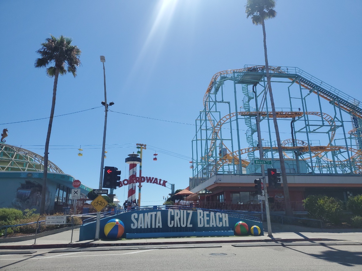 Santa Cruz Beach Sign